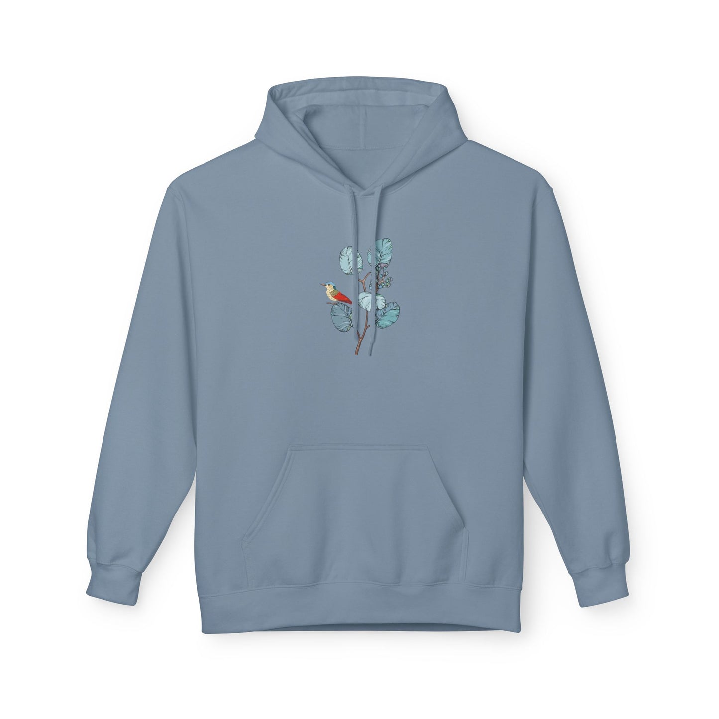 Unisex Midweight Softstyle Fleece Hoodie Vplants - Bird