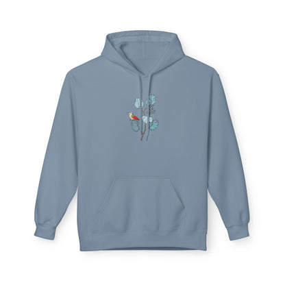 Unisex Midweight Softstyle Fleece Hoodie Vplants - Bird