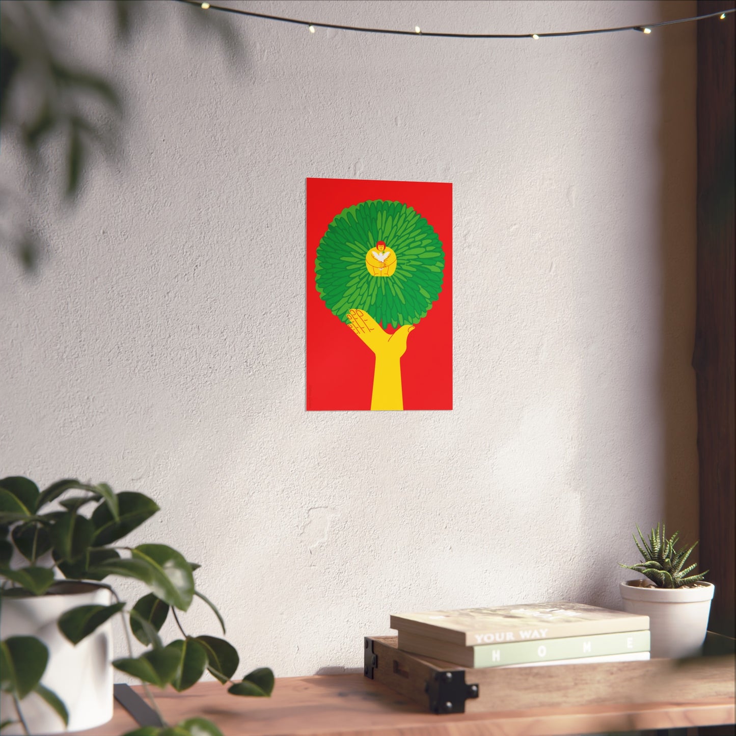 Giclée Fine Art Print  - Tree & Me - Plant a Tree for Childrens War