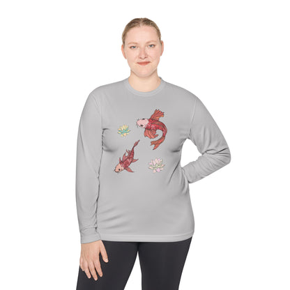 Unisex Lightweight Long Sleeve Tee Vplants - Koi