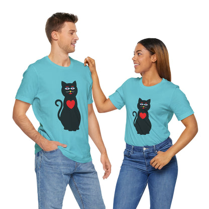 Unisex-T-Shirt – Design: Katzenliebe