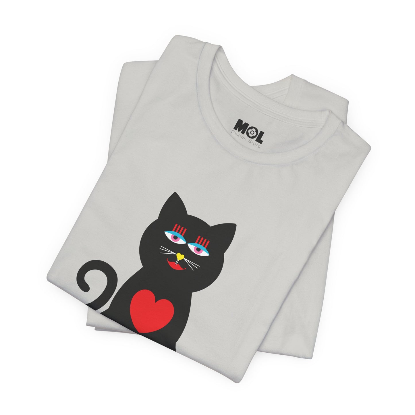 Unisex-T-Shirt – Design: Katzenliebe