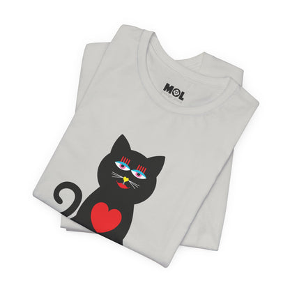 Unisex-T-Shirt – Design: Katzenliebe