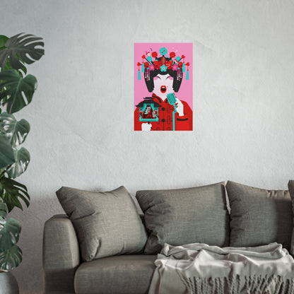 Giclée-Kunstdruck – Peking-Opernkunst – Der Sänger 
