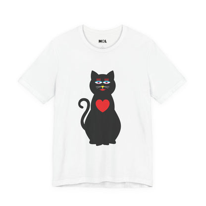 Unisex-T-Shirt – Design: Katzenliebe