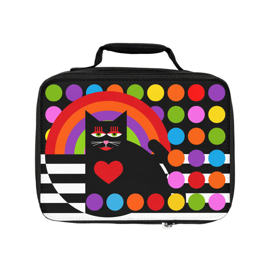 Lunch Bag Cat Geometrics