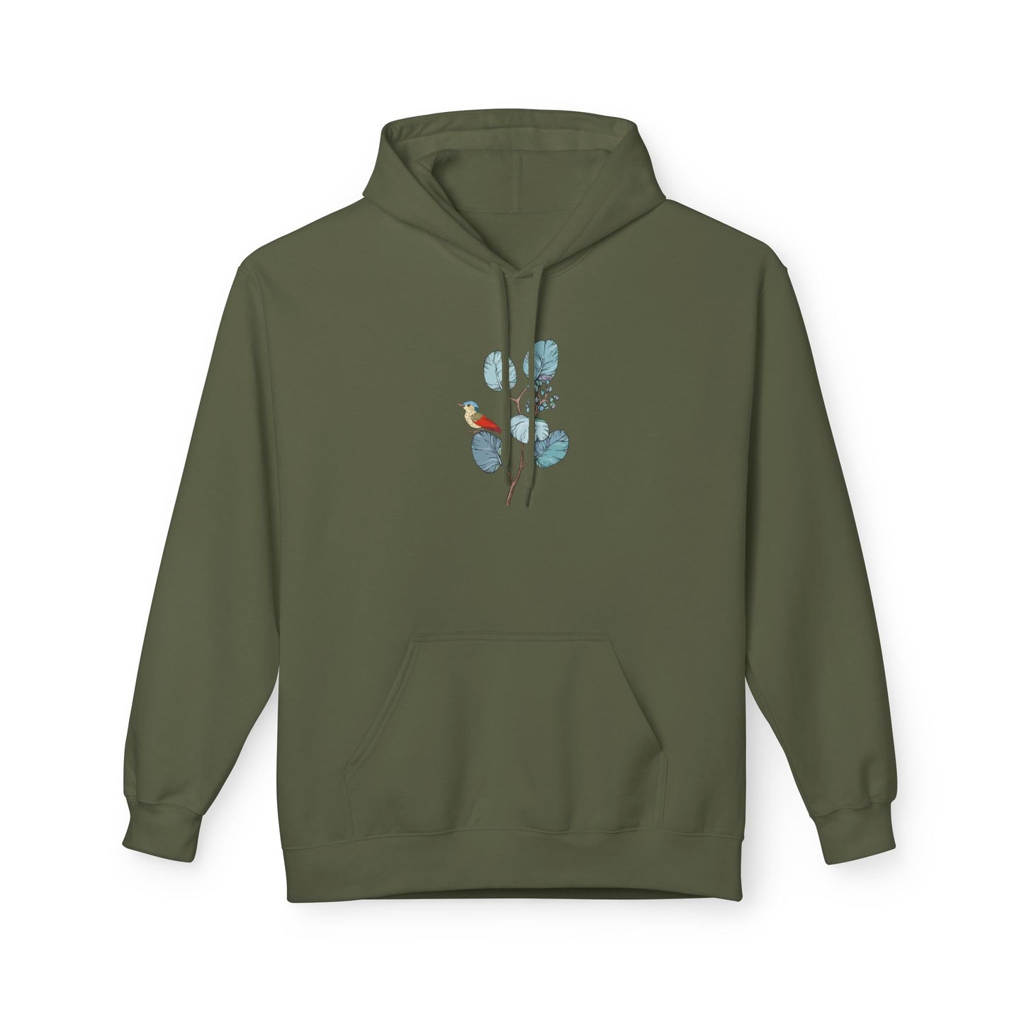 Unisex Midweight Softstyle Fleece Hoodie Vplants - Bird