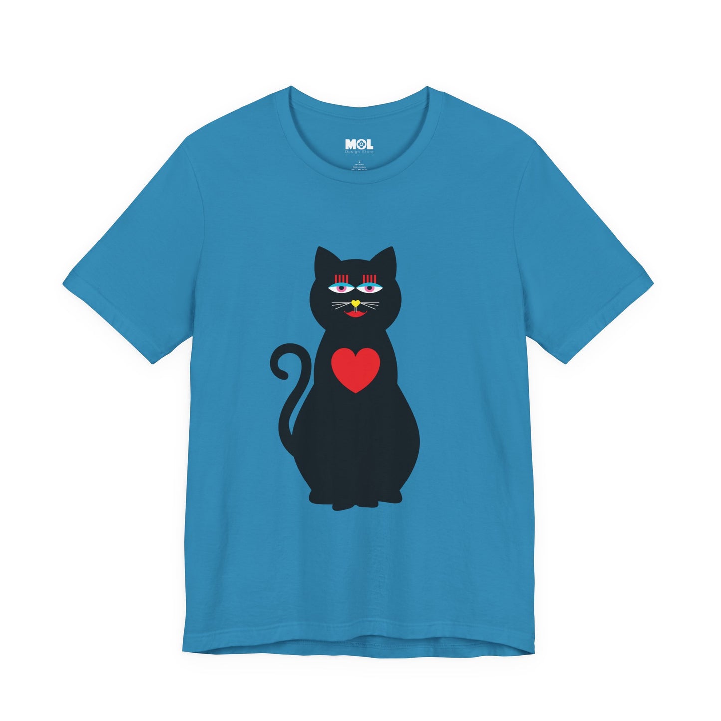 Unisex-T-Shirt – Design: Katzenliebe