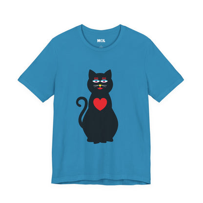 Unisex-T-Shirt – Design: Katzenliebe