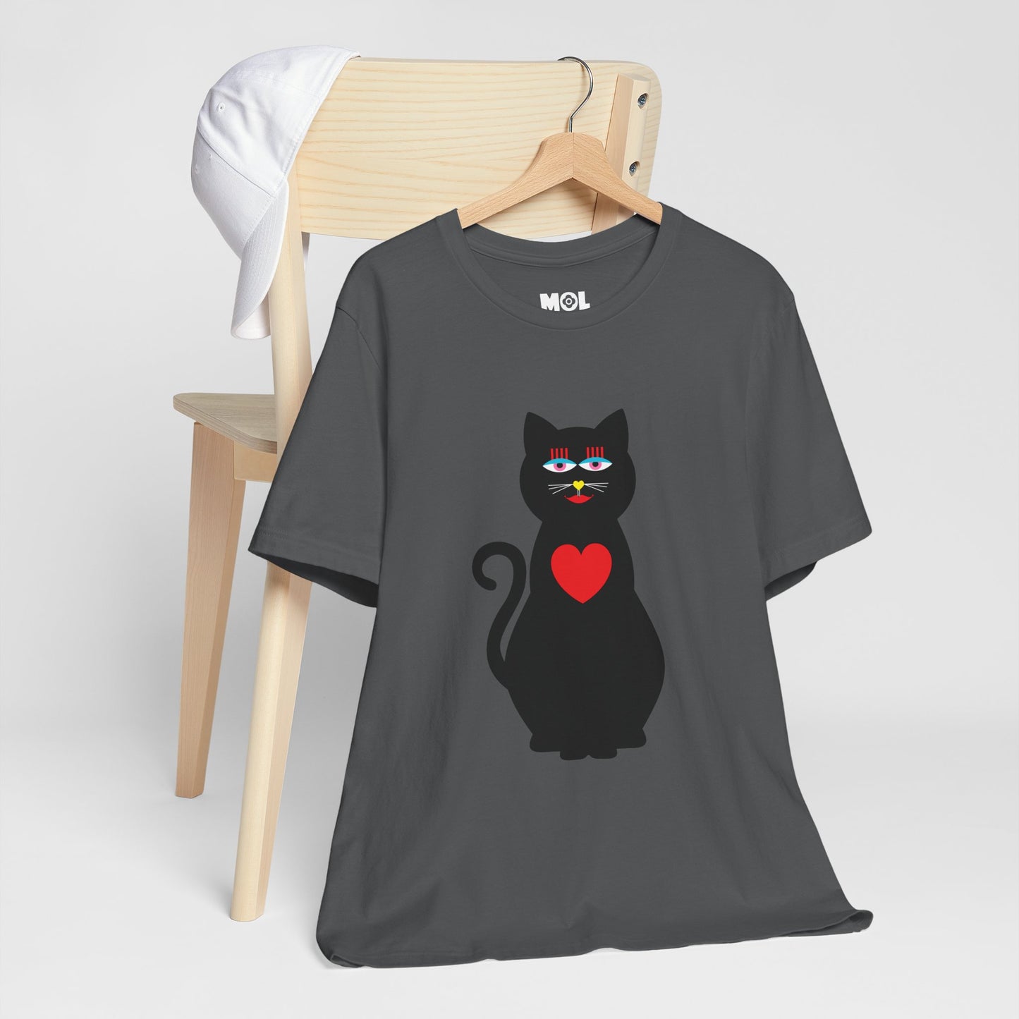 Unisex-T-Shirt – Design: Katzenliebe