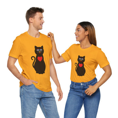 Unisex-T-Shirt – Design: Katzenliebe