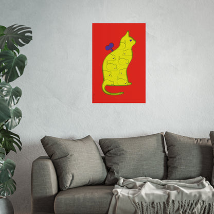 Giclée Fine Art Print  - Coexistence red lemon