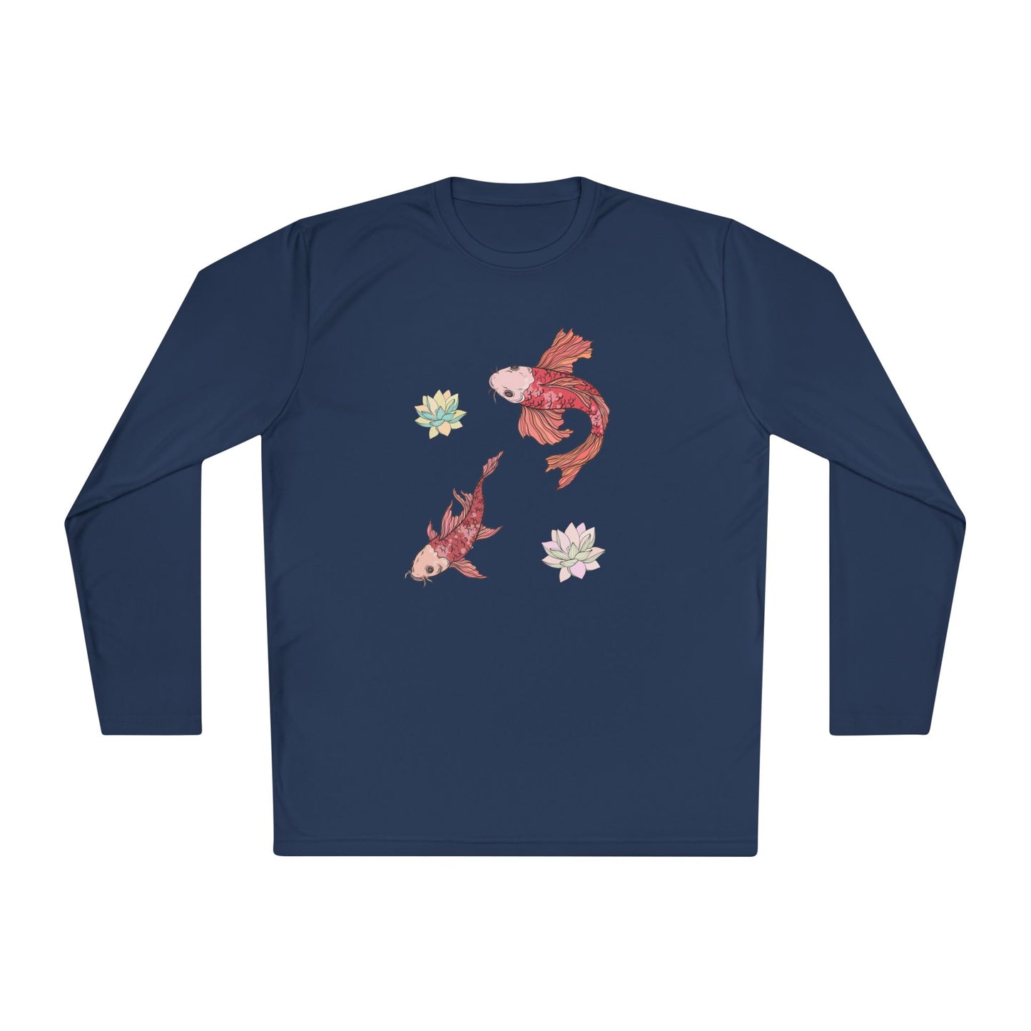 Unisex Lightweight Long Sleeve Tee Vplants - Koi