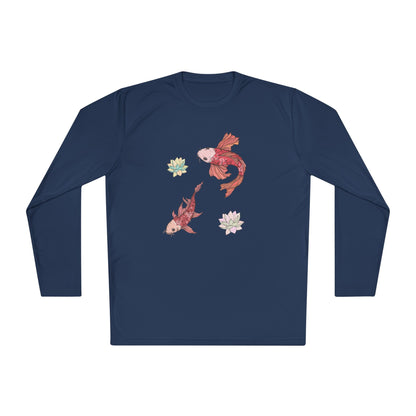 Unisex Lightweight Long Sleeve Tee Vplants - Koi