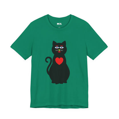 Unisex-T-Shirt – Design: Katzenliebe
