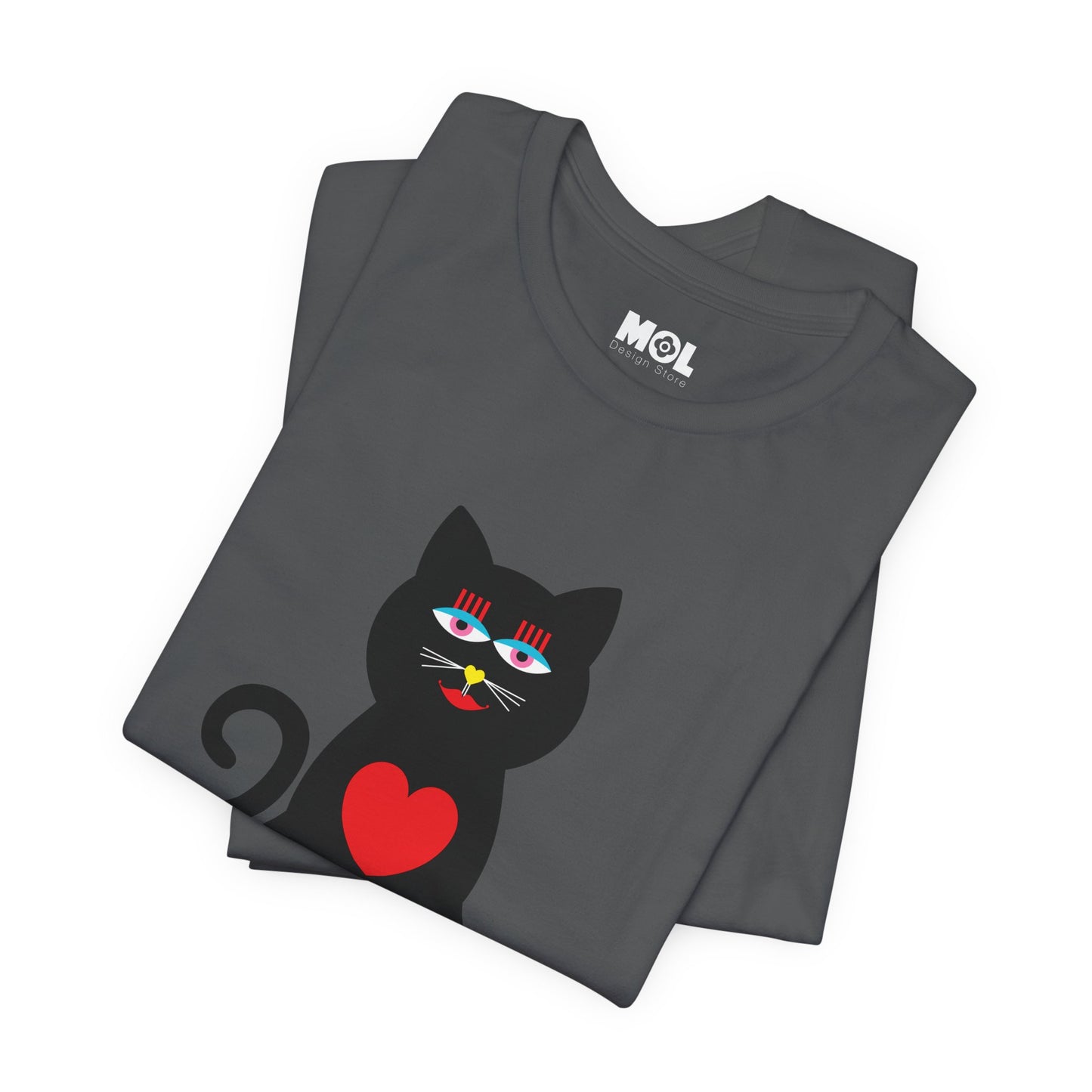 Unisex-T-Shirt – Design: Katzenliebe