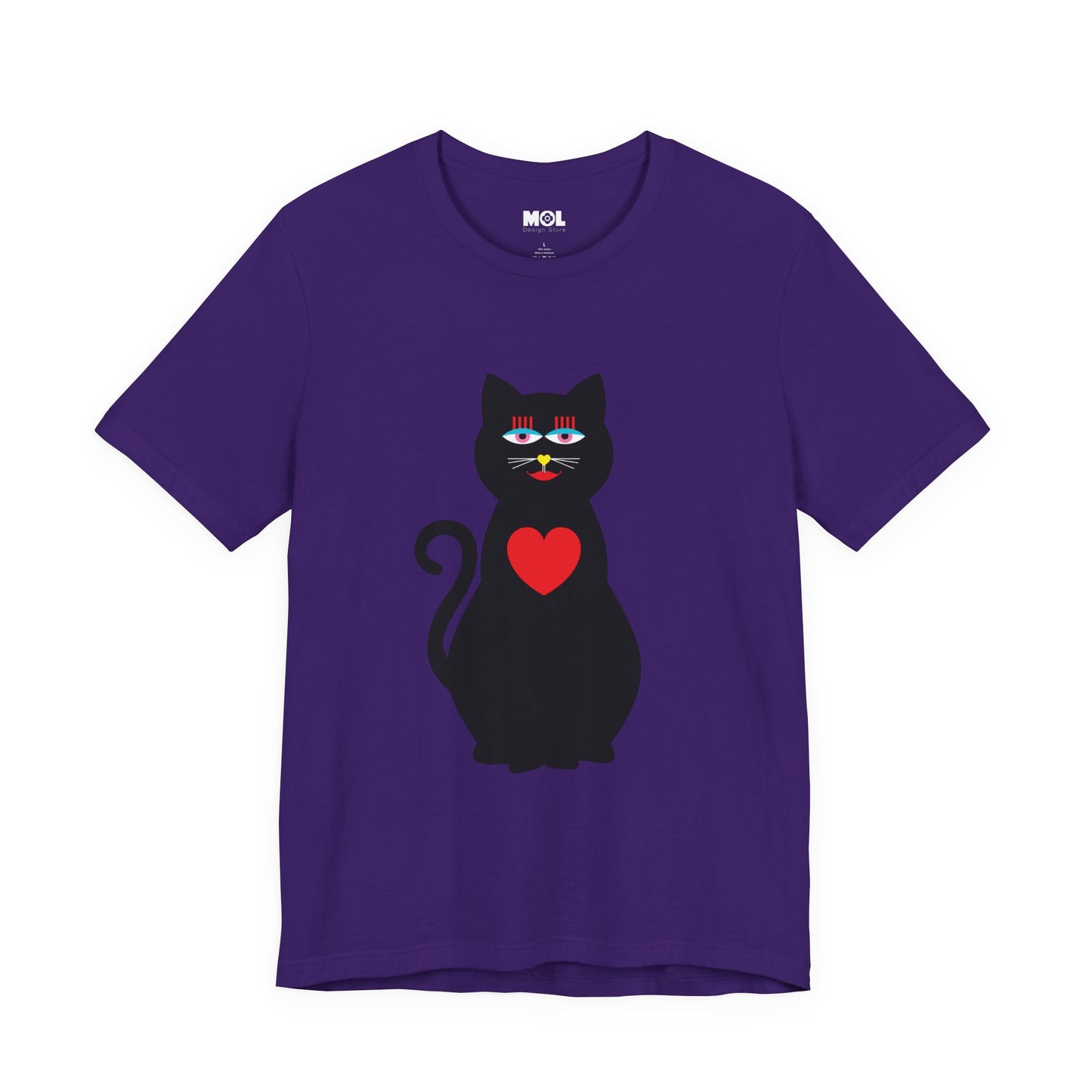 Unisex-T-Shirt – Design: Katzenliebe