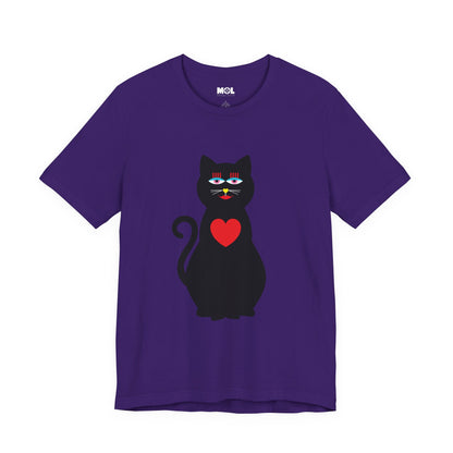 Unisex-T-Shirt – Design: Katzenliebe