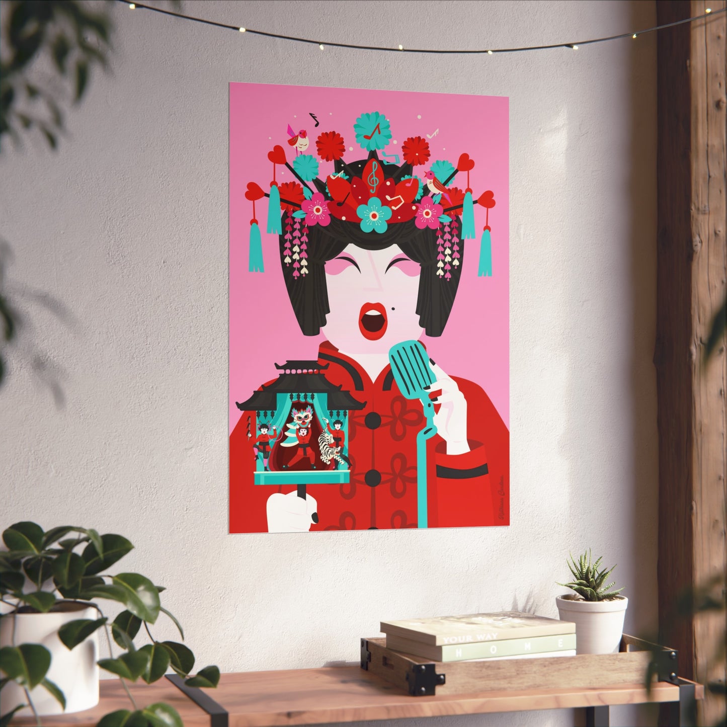 Giclée-Kunstdruck – Peking-Opernkunst – Der Sänger 