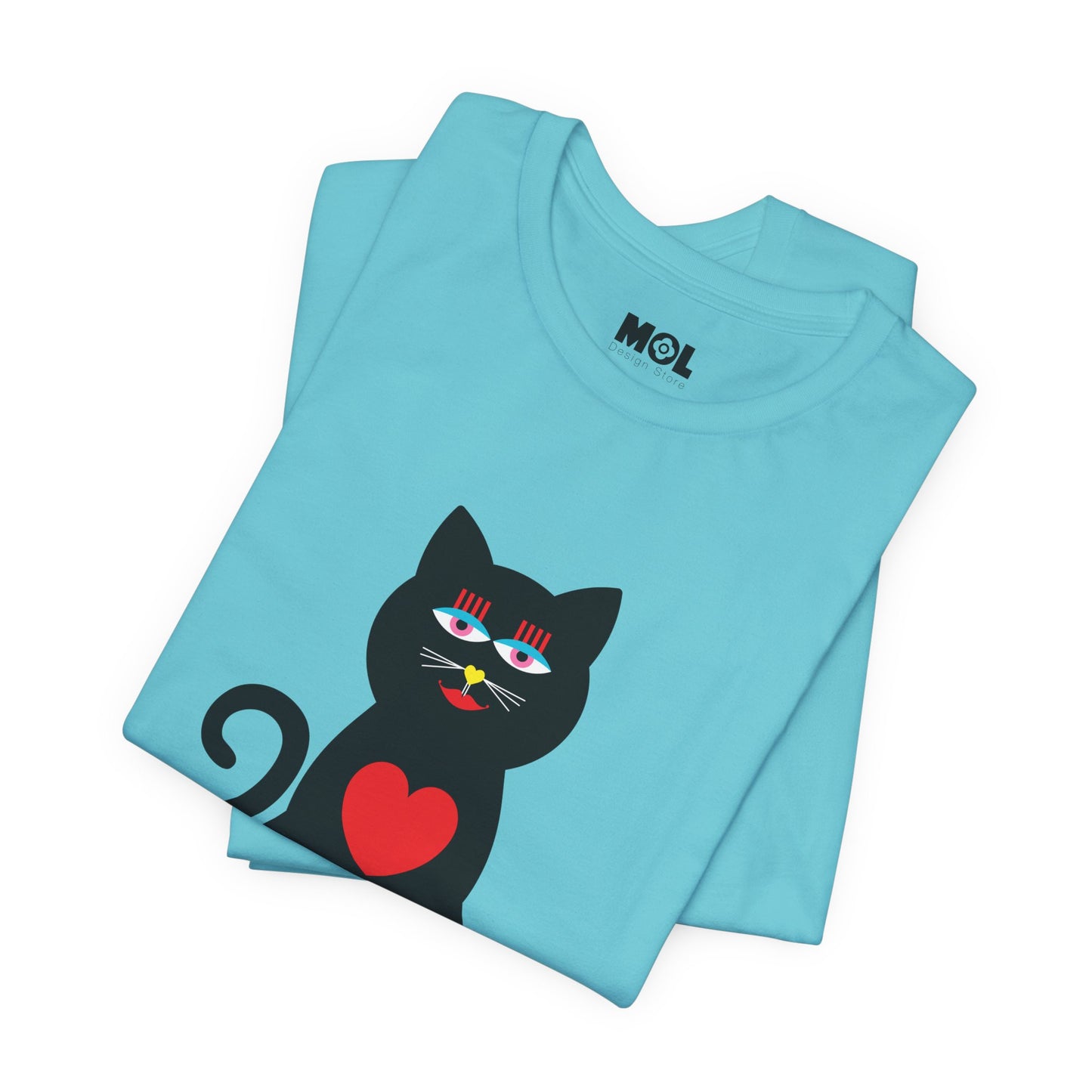 Unisex-T-Shirt – Design: Katzenliebe
