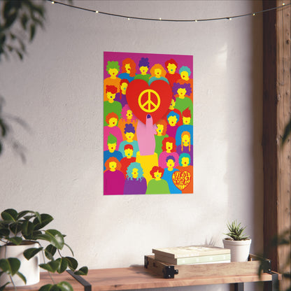 Giclée Fine Art Print  - Live with Peace & Love