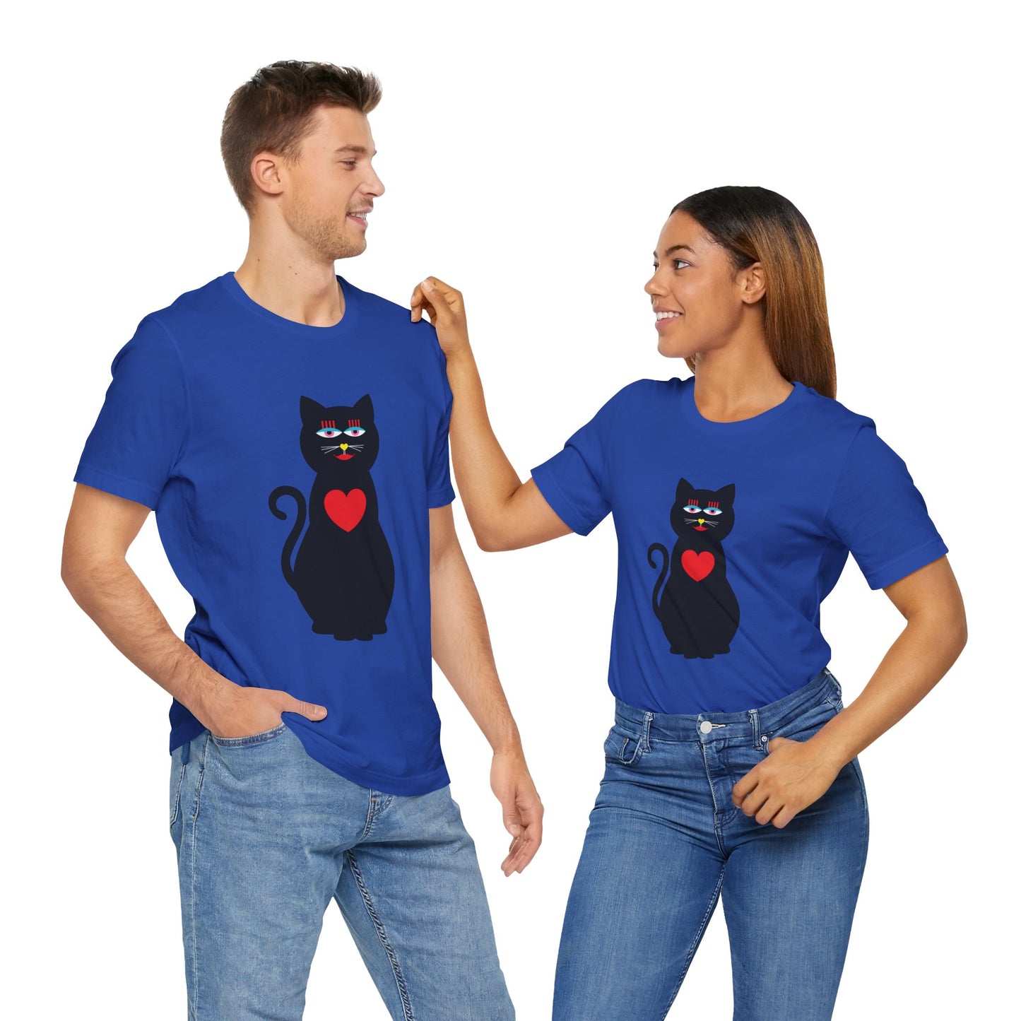 Unisex-T-Shirt – Design: Katzenliebe