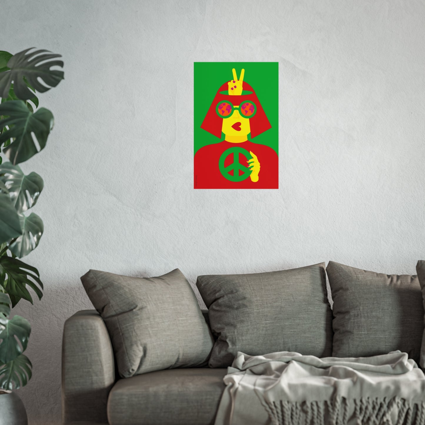Giclée-Kunstdruck – Frieden für die Welt 