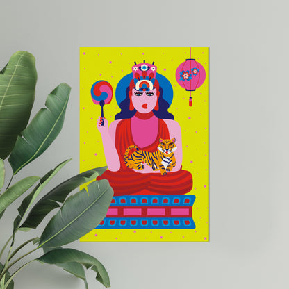 Giclée Fine Art Print -  Anyeong Korea - Buddha Statue, Seokguram Grotto