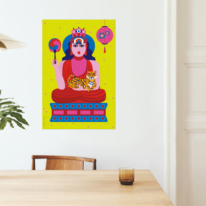 Giclée Fine Art Print -  Anyeong Korea - Buddha Statue, Seokguram Grotto