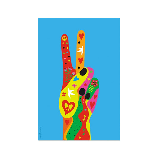 Impresión de bellas artes Giclée - Paz de la mano 