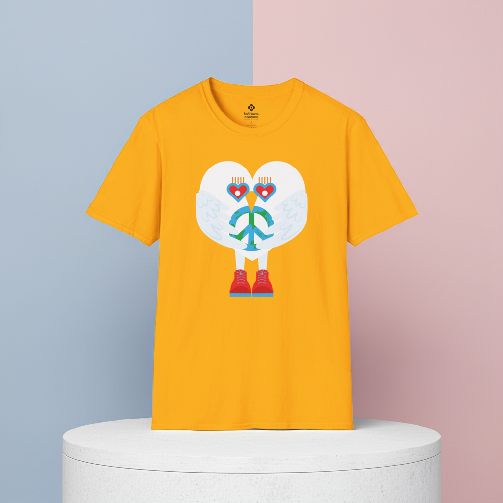 Peace & Love to the World Unisex Softstyle T-Shirt