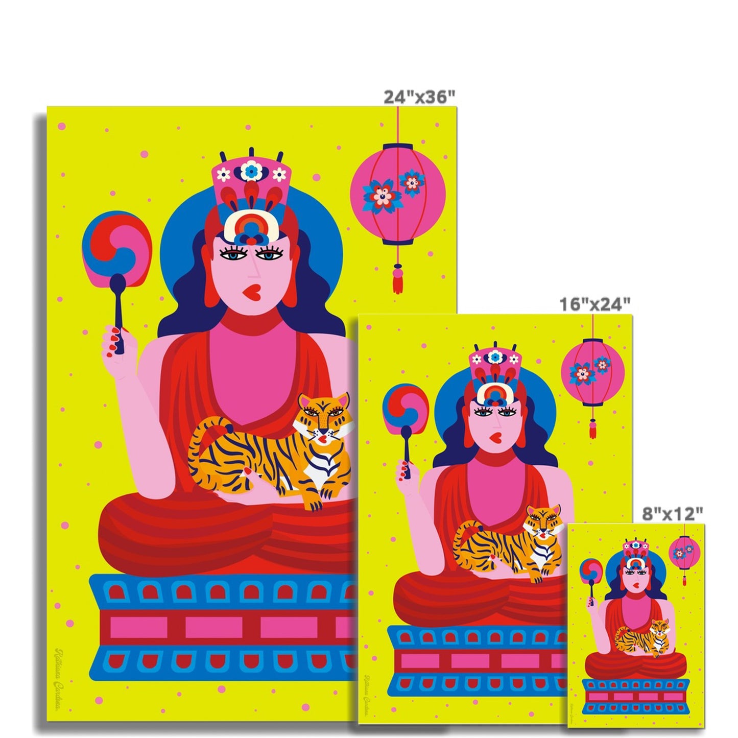 Giclée Fine Art Print -  Anyeong Korea - Buddha Statue, Seokguram Grotto