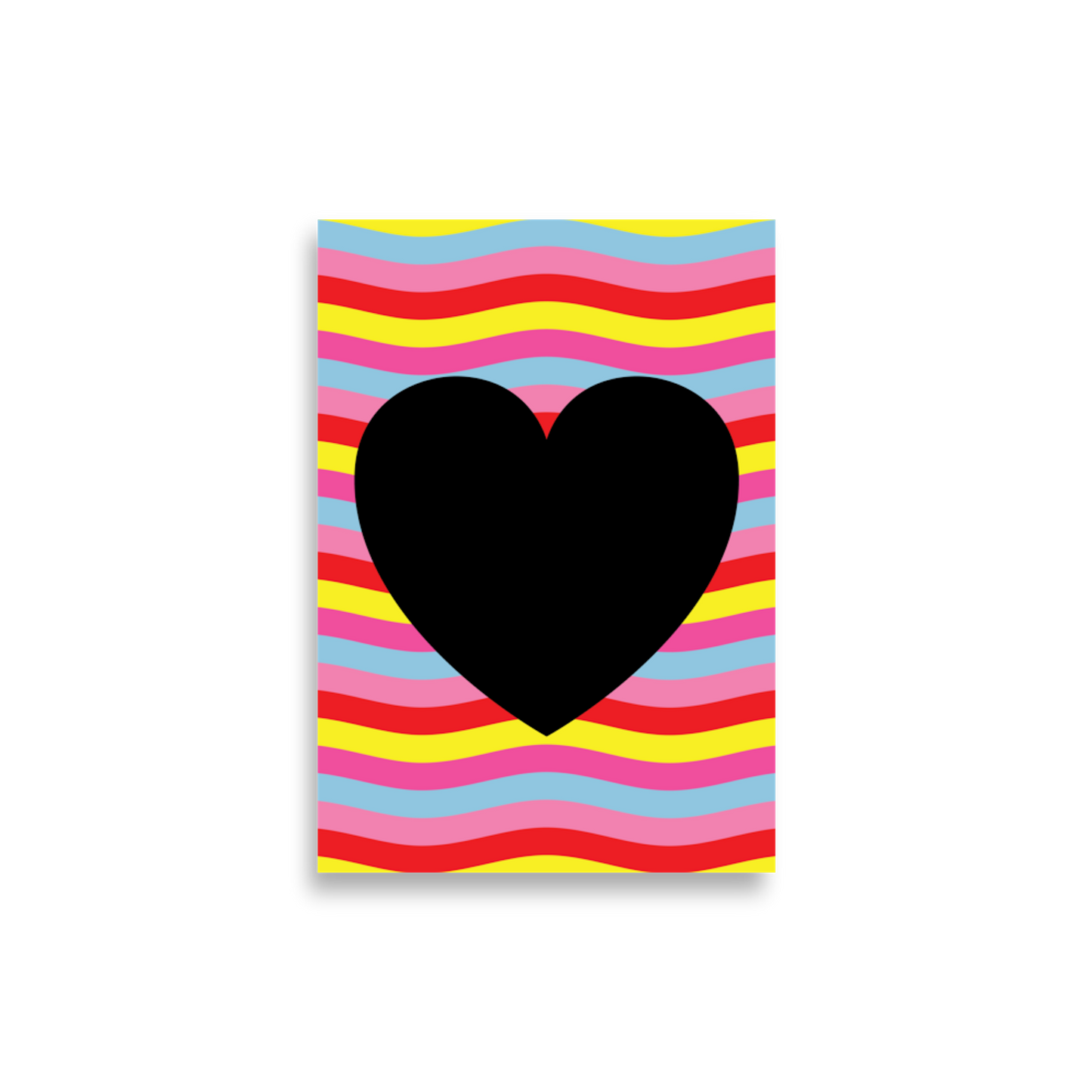 Digital  Poster Downloadable - Black Heart